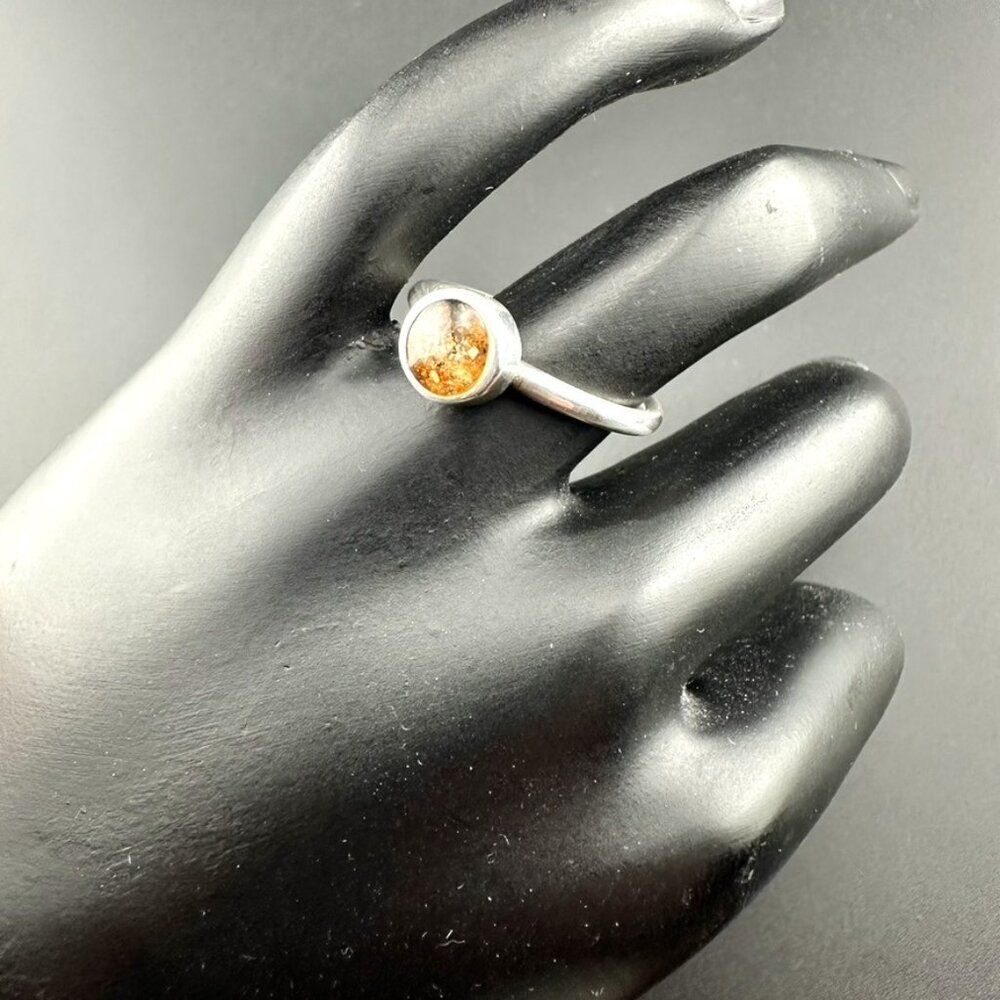 Dune Jewelry Sterling Silver Beach Sand Stacker Ring - Size 8 - Picture 4 of 7